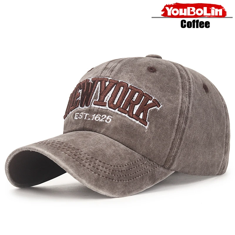 Einfache NEWYORK Baseballkappe mit englischer Stickerei, lässiger Outdoor-Sonnenhut – Detail 11