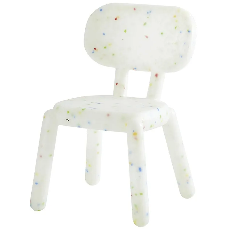 Children's chair eco-friendly plastic baby dining table chair home backrest small bench