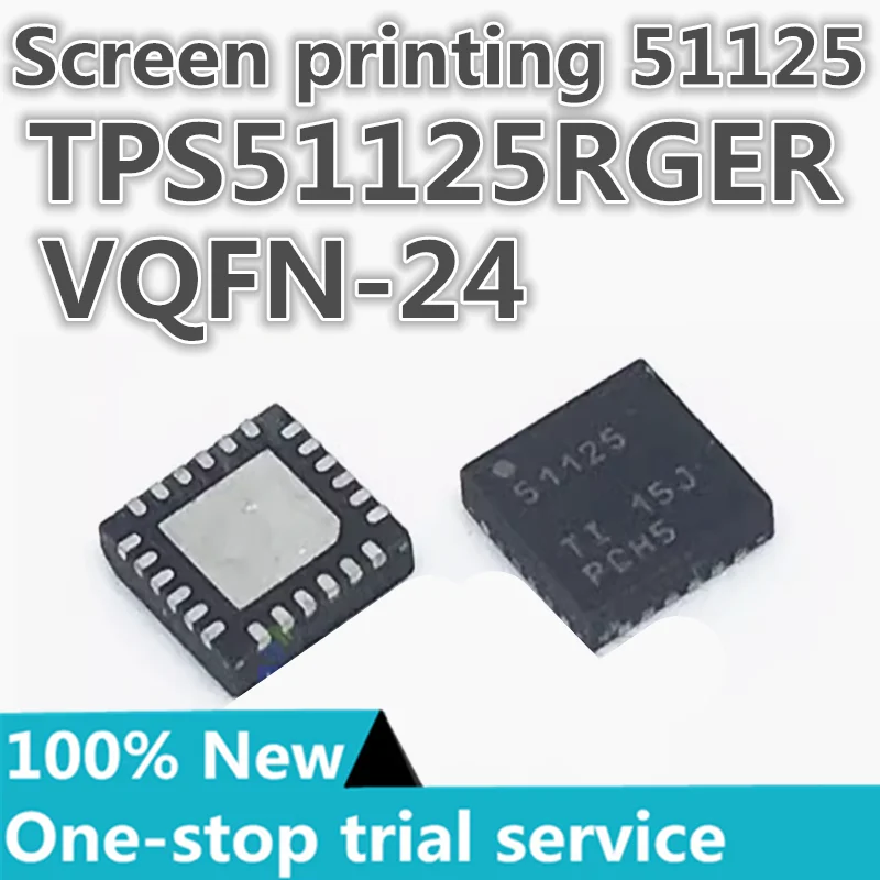 

5-100PCS %New TPS51125RGER TPS51125 silkscreen: 51125 QFN-24 power management chip