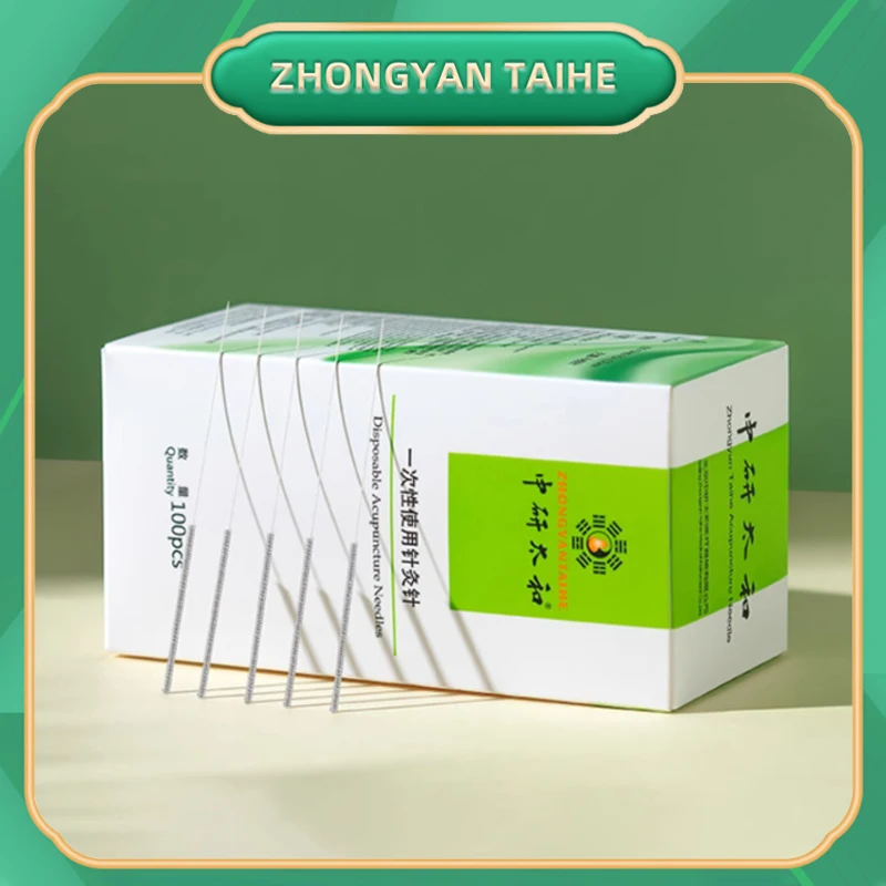 

ZHONGYAN TAIHE 1000 PCS Acupuncture Needle with Indivual Guide Tube Sharp Disposable Sterile Beauty Massage 10 Boxes