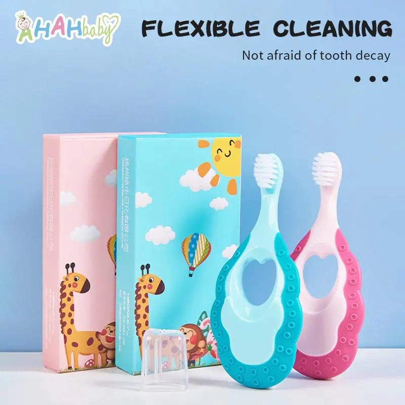 

2-12Year Baby Toothbrush Children Soft Bristles Toothbrush Baby Teeth Care Oral Cleaning Brush Children's Anti-slip Handle Cute