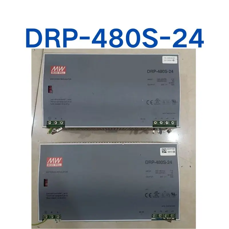 

Used 20A rail power supply DRP-480S-24 test OK Quick delivery