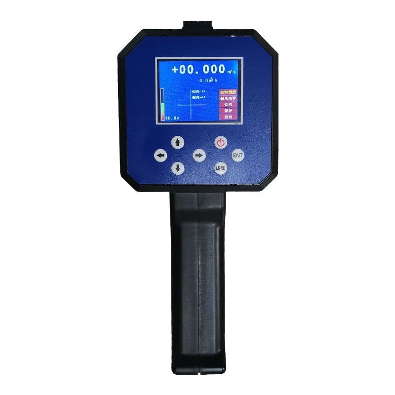 

Water flow velocimeter, portable radio wave velocity meter