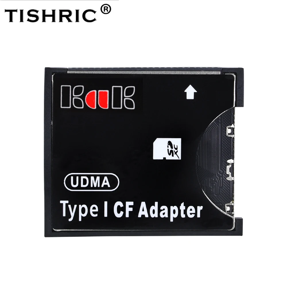 TISHRIC 2018 Novo SDXC SDHC para Flash Compacto Padrão Tipo I Conversor de Cartão SD para CF Adaptador Leitor de Cartão Adaptador Até UDMA 64GB