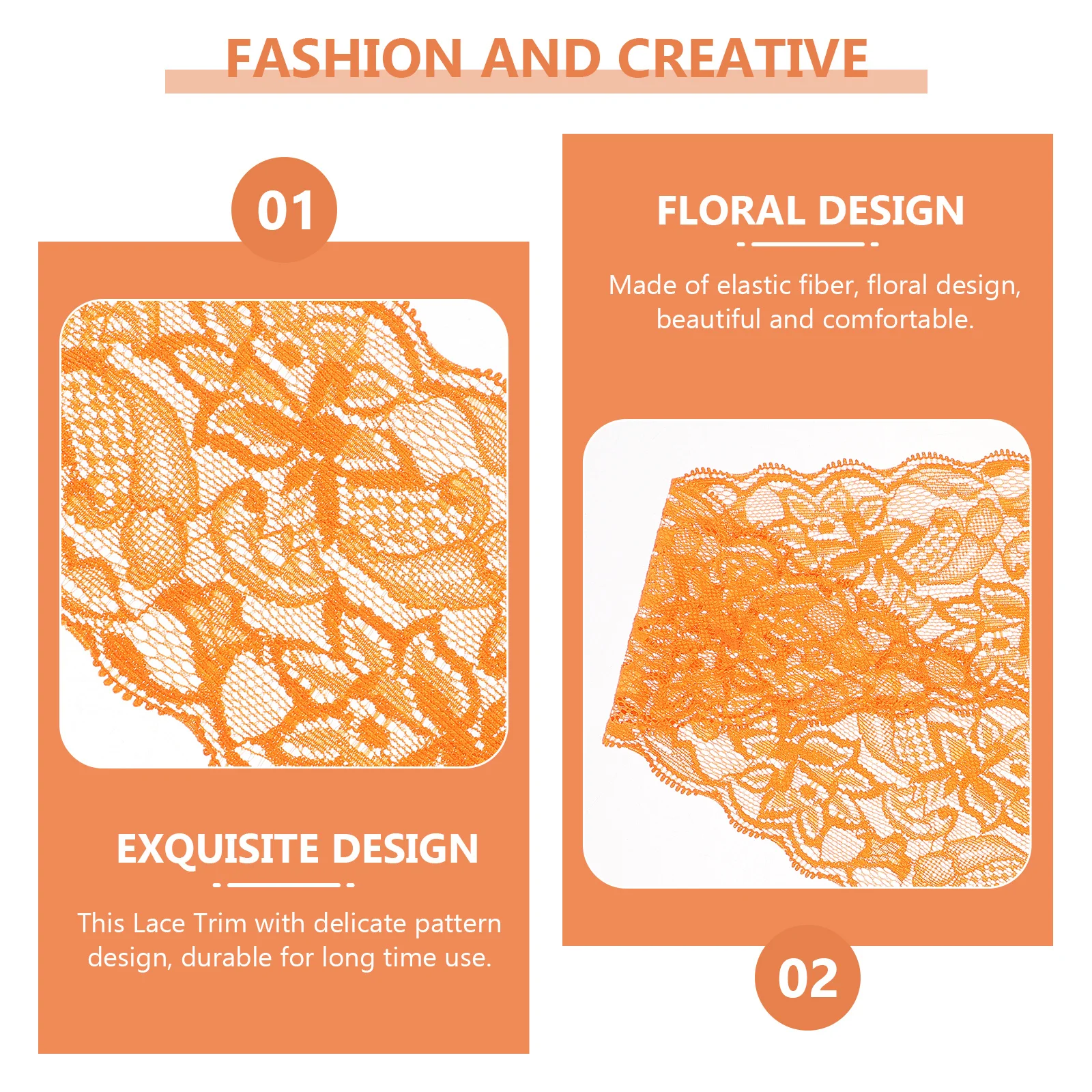 

10pcs Elastic Trim Floral Lace Ribbons For Diy Sewing Craft Decorative Lace Trim For Clothing Gift Wrap Hair Bows