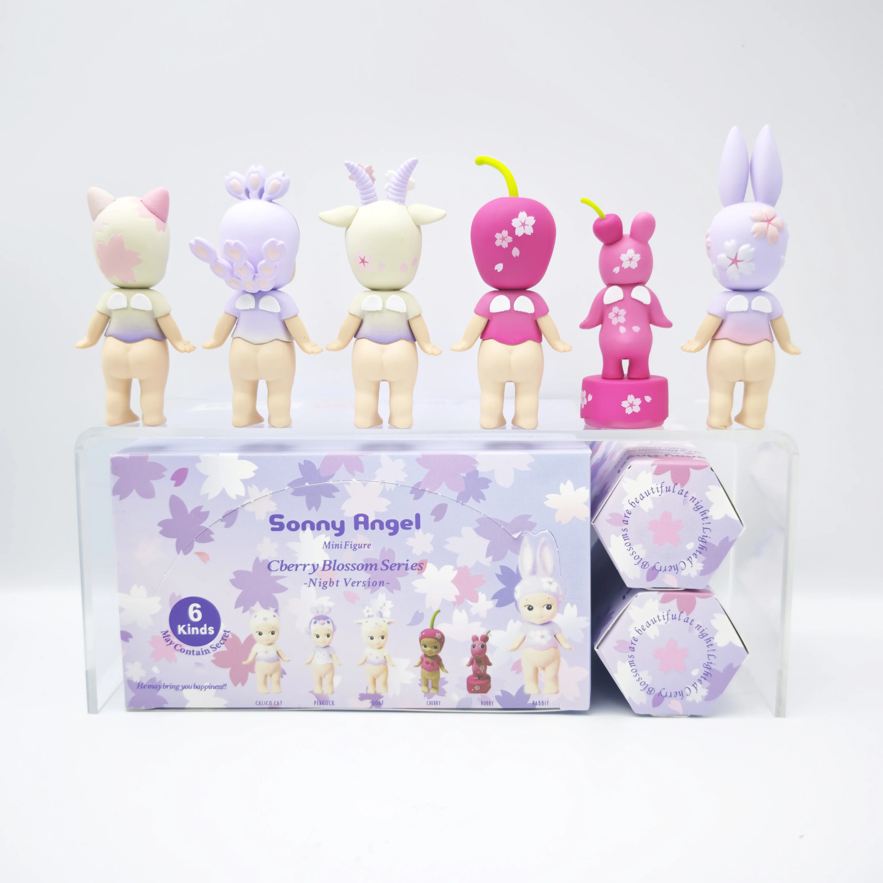 سوني ألعاب الملاك صندوق أعمى نسخة Nigbt سلسلة زهر الكرز أنيمي شخصية صغيرة زينة مجموعة هدية عيد الميلاد والكريسماس