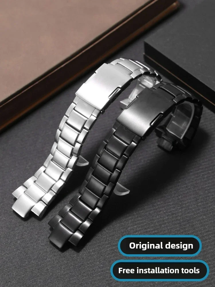 Compatible with EDIFICE series EQW-M1100 EQW-A1000 stainless steel watch strap accessories