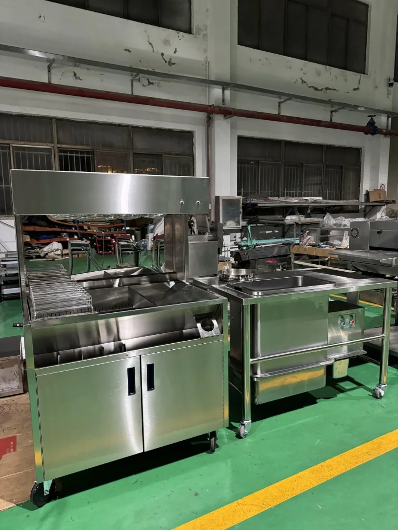 Big Capacity Fry Warmer Stainless Steel Warmer with Cabinet Restaurant Chip Display Frames Keeping Warm