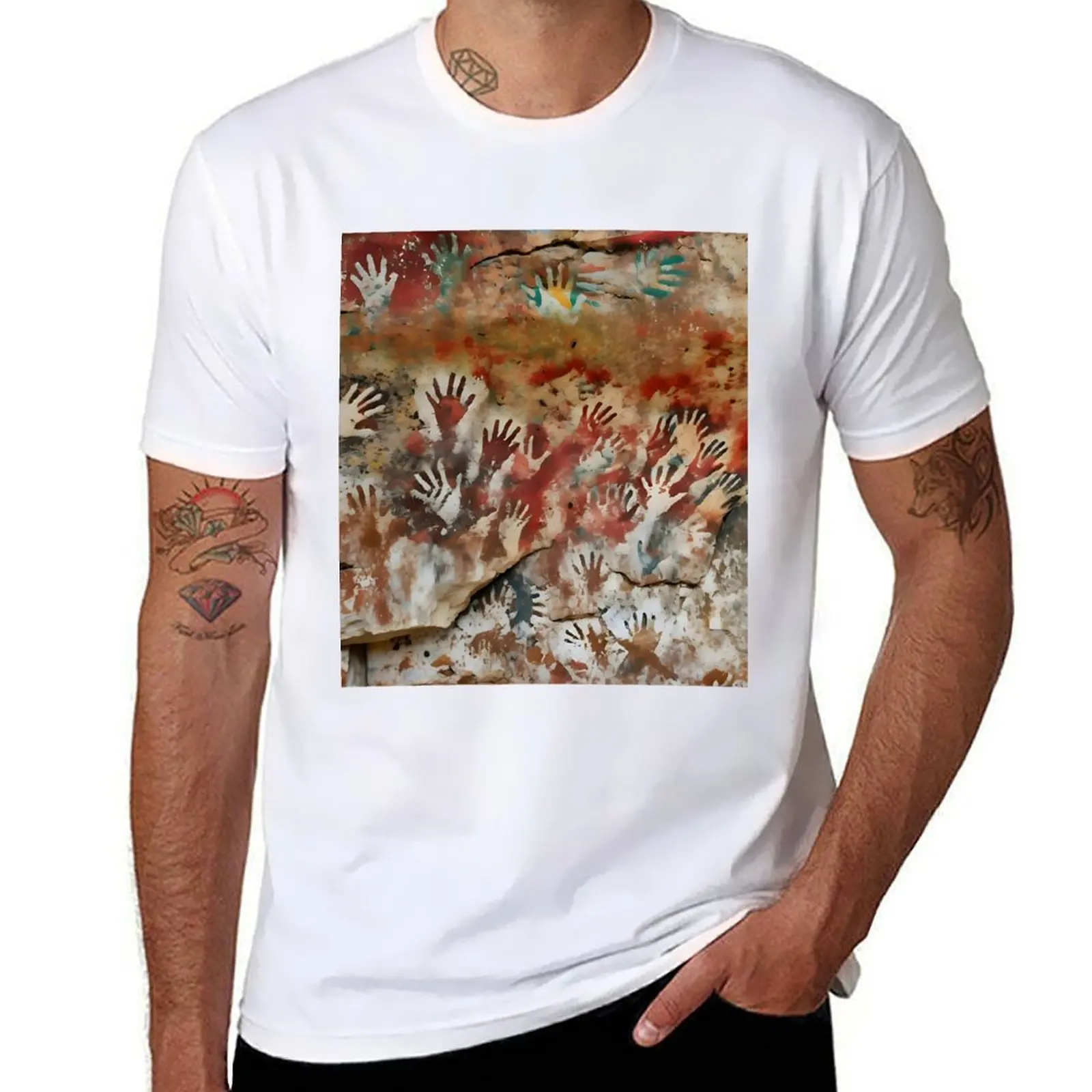 

The Ancestors [cave painting] T-Shirt cotton t shirt man t shirts for man graphic tees T-Shirt