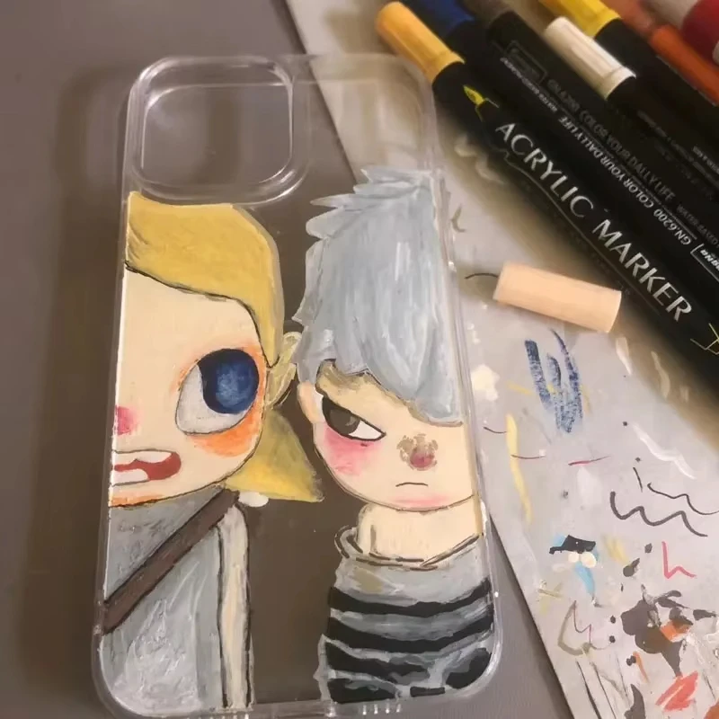 Couple Girl Boy Phone Case For Samsung Galaxy A27 A37 A57 A16 A07 A17 A36 A26 A56 A55 A35 A25 A15 A05s A54 A24 A14 A06 A05 4G 5G