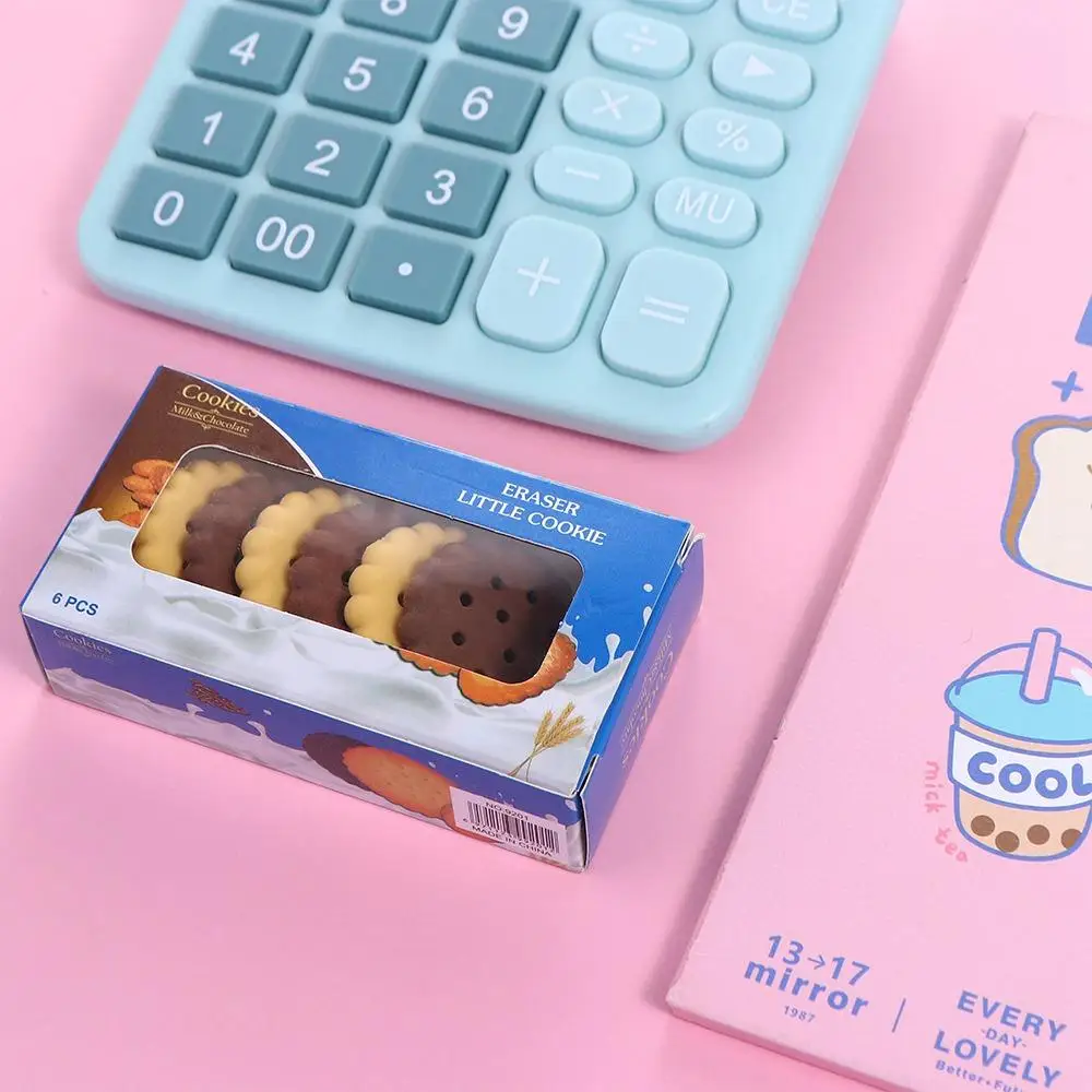 Less Rubber Debris Biscuit Pencil Eraser Good Flexibility Easy To Rub Cookie Pencil Eraser Handwriting Writing Drawing