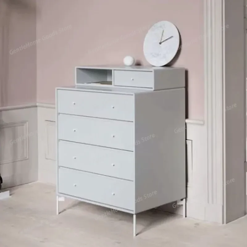 Meuble de rangement polyvalent en bois, buffet d'entrée mobile avec tiroirs, style français, meuble de rangement vitrine