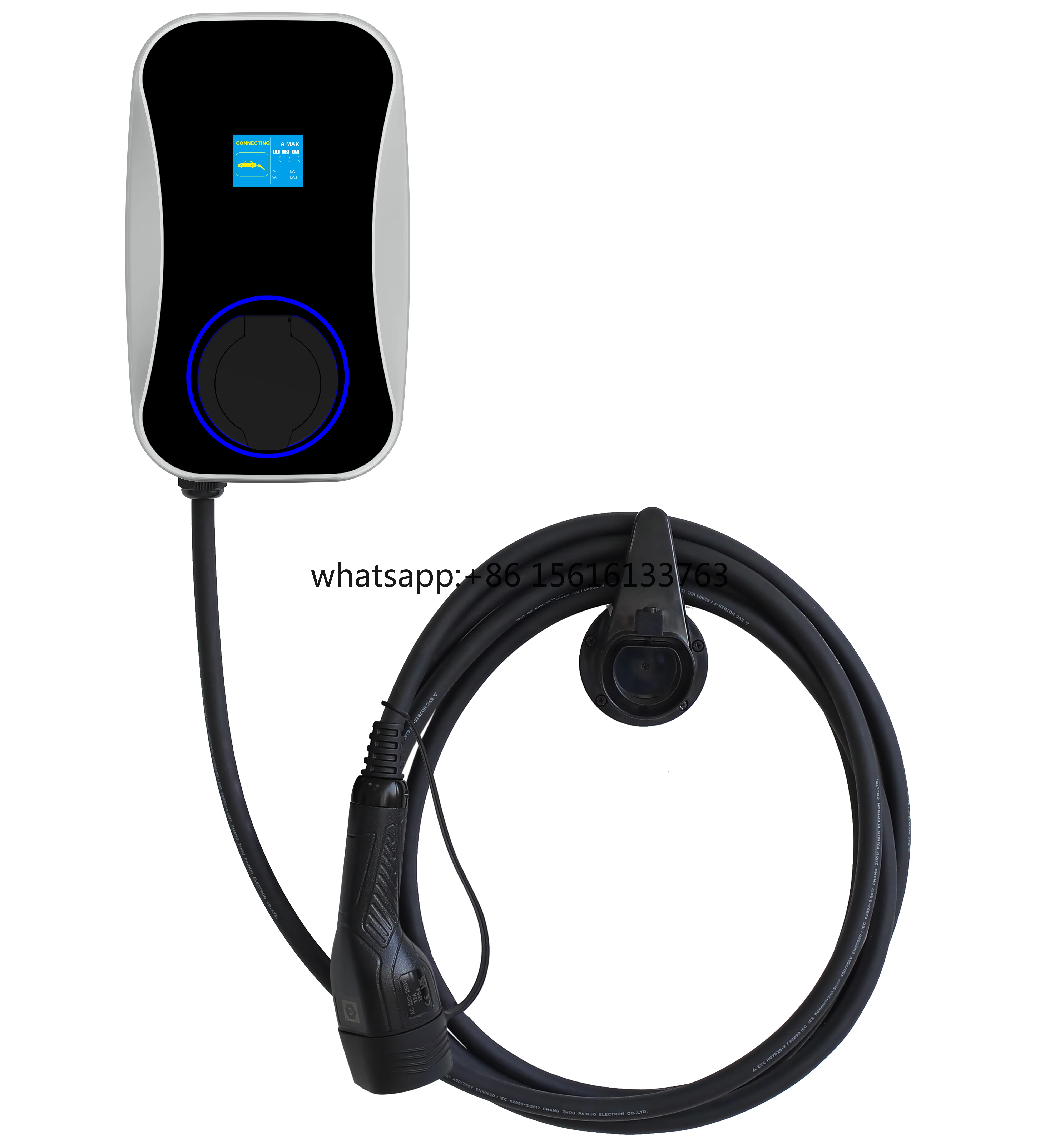 

New Wholesale Customized DC Wall Box Over 100kW Fast Charging Post Wall Charger 32A Wall Mounted Electric Car Charging Station