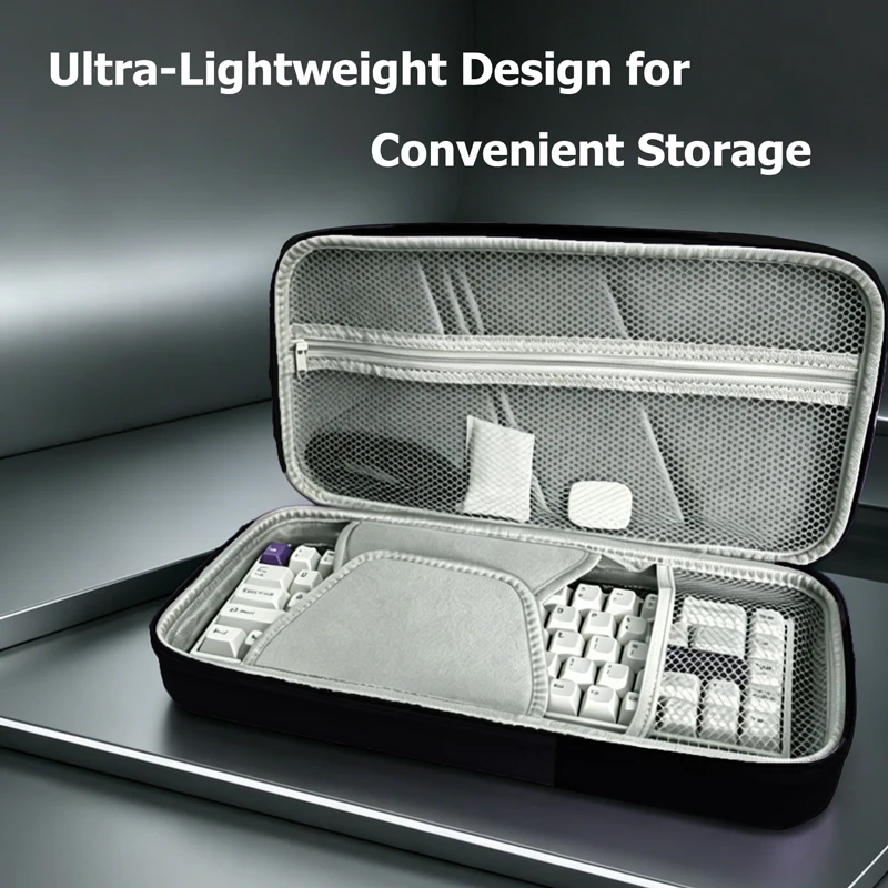Hard Shell Travel Keyboard Bag 68% Layouts | Durable Protection For Mechanical Keyboards, Compatible With Multiple Brands