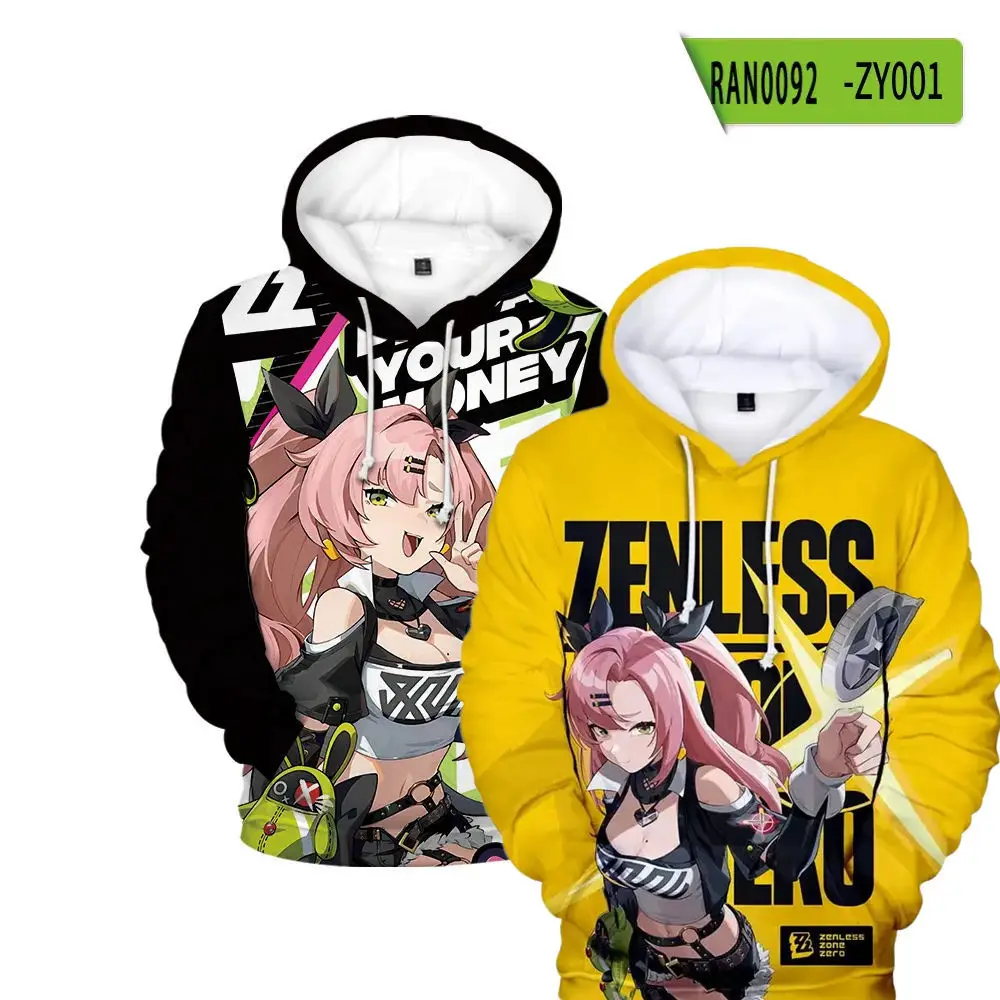 Anime Game Zenless Zone Zero 3d Print Hoodie Men Fashion Graphic Hoodies Boy Coat Women Sweat Men Clothes Tracksuit Boy Jackets