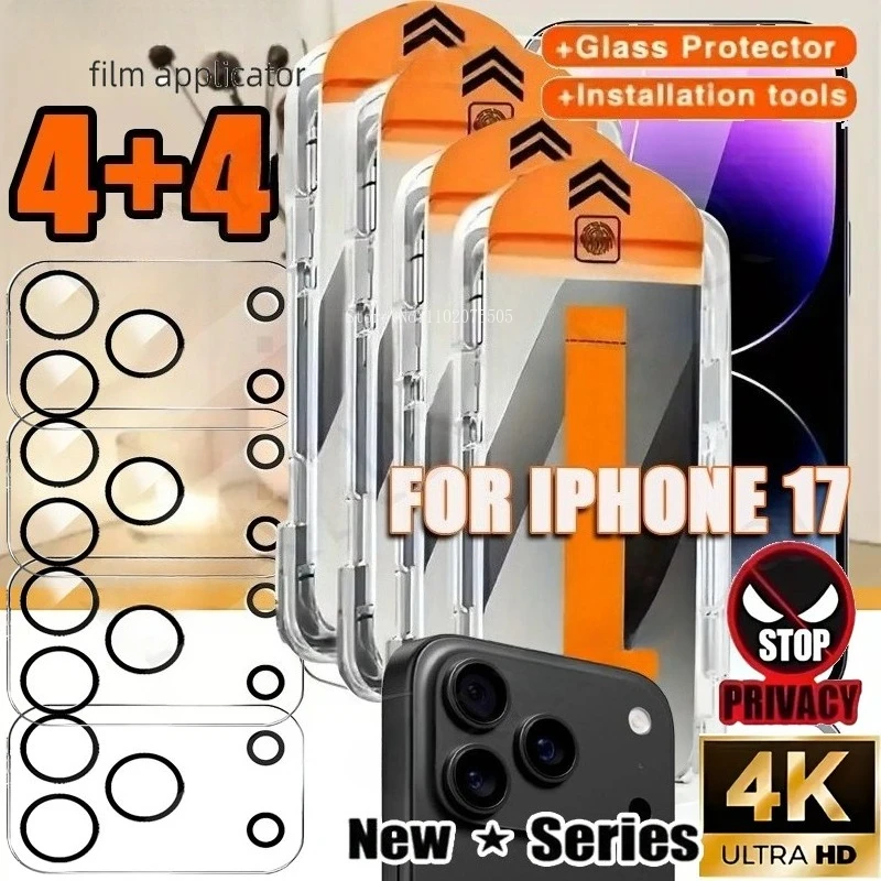 

Защитная пленка для экрана с пленкой для объектива для iPhone 17 Pro Max/17 Pro/17 Air/17/16 Pro Max/16 Pro/16e/16/17/для iPhone 17 Pro Max