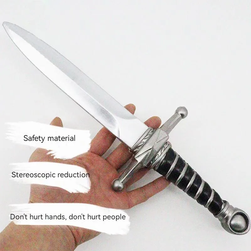 38cm PU Simulation Dagger Children Sword Weapon Movie Cosplay Sword Prop Role Play Gift Safety Weapon Kid Adult Model