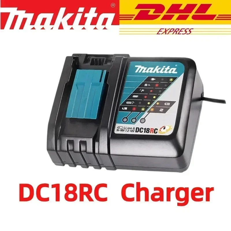 Navio dhl com carregador bl1860 bateria recarregável 18v 6.0ah íon de lítio para makita 18v bateria 6ah bl1850 bl1880 bl1860b lxt400