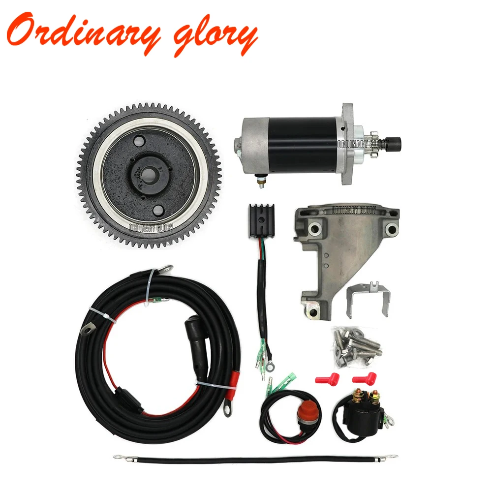 

Boat Engine Rear Control Change to Electric Start Engine Kit for YAMAHA 4 stroke 9.9HP Outboard Motor(New Style)