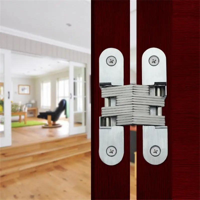 Cross Hinge High-quality Stainless Steel 180 Degree Concealed Hinge Folding Door Hinge Invisible Hinge 경첩 힌지 Bisagras Visagras