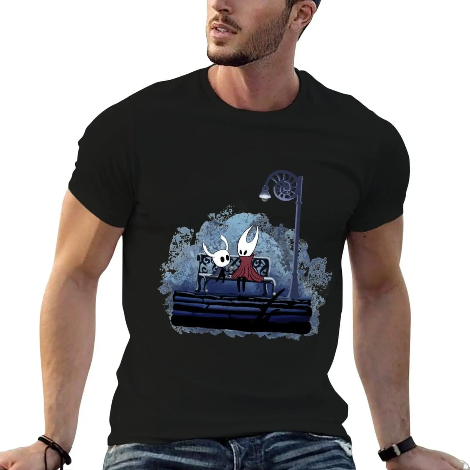 

Hollow Knight and Hornet T-Shirt t shirt for man 100 percent cotton funny t shirts cotton t shirt man designer T-shirt