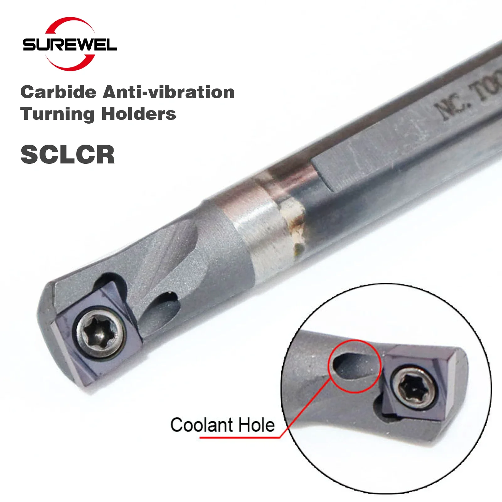 

Solid Carbide Anti-vibration Turning Tool Rod SCLCR04 SCLCR06 CNC Tungsten Lathe Machining Bar Cutting Holder for Insert CC06