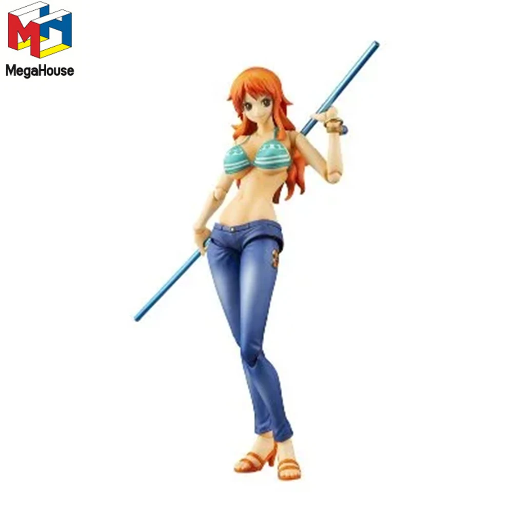 In Stock Original MegaHouse Nami PVC 17cm Anime Character Collectible Display Toy One Piece Desktop Decoration Figure Gifts