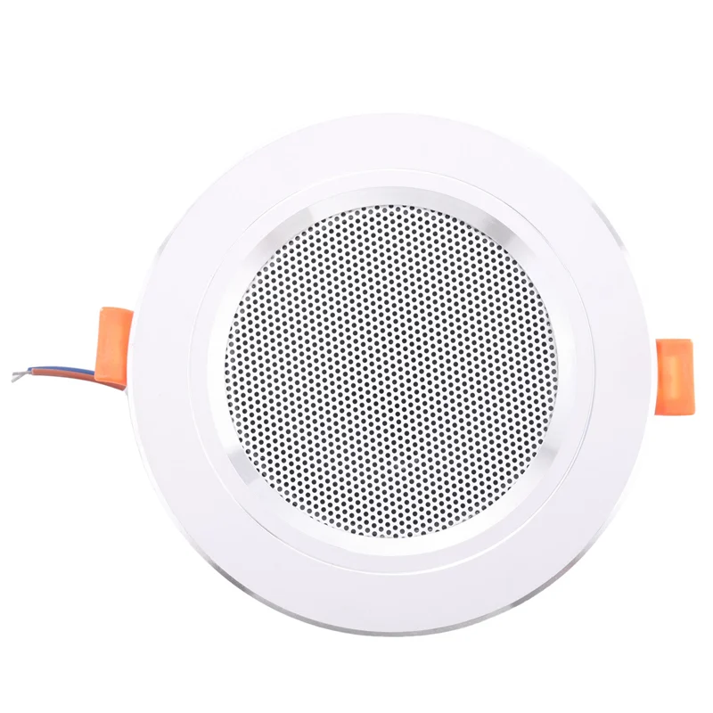 [NEW A09R!】 8Ohm 10W Moisture-Proof In-Ceiling Speaker Aluminum Can Fashion In-Ceiling Speaker Background Music System