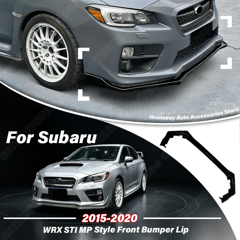 

For Subaru WRX STI 2015 2016 2017 2018 2019 2020 MP Style Sport Front Bumper Lip Splitter Lower Spoiler Guard Car Styling Kit