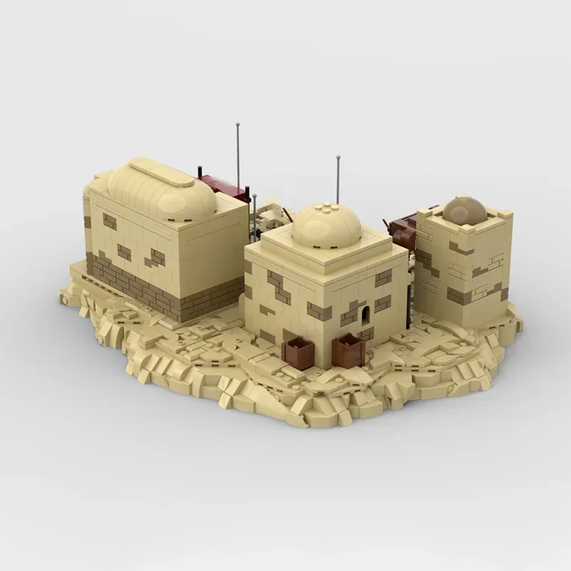 

Popular Star Movie Moc Building Blocks Desert Battle Base Bricks DIY Suitable for 75354 Construction Sand Dune Toy Holiday Gifts