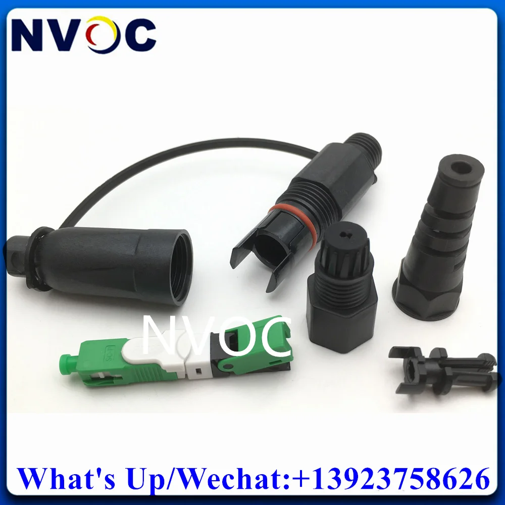 

10Pcs Outdoor Waterproof OPTITAP Assembly Optical Mini IP SCAPC SCUPC Field Installable Fast Connector Compatible with Cor Ning