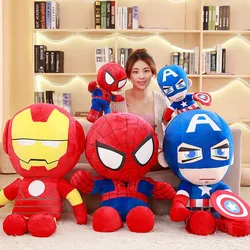 Disney Marvel-muñeco de peluche de Spiderman para niños, muñeco de peluche suave de dibujos animados, almohada grande de tela para niños, regalo de Navidad, 20-30cm