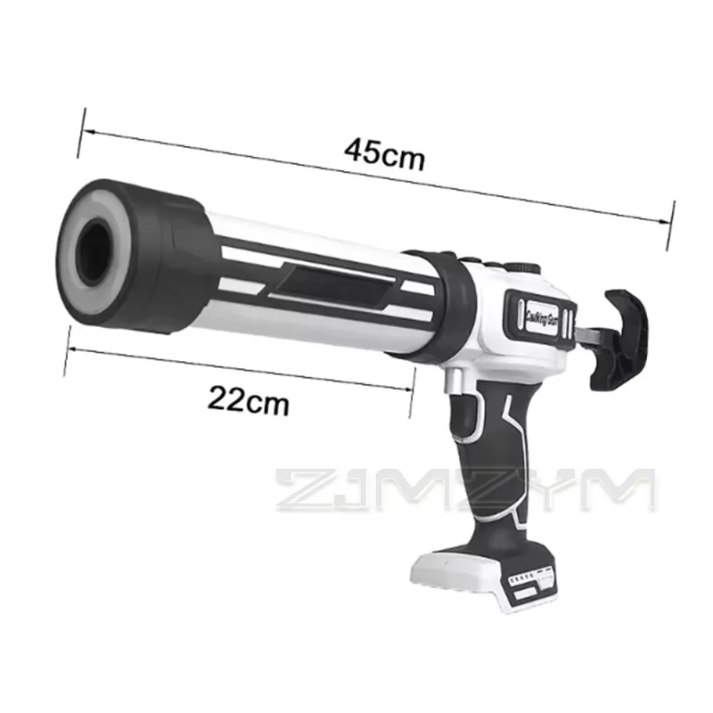 Cordless Electric Caulking Gun Adjustable Rechargeable Grout Gun with LED for Home Renovation Construction Sealing Grouting Work
