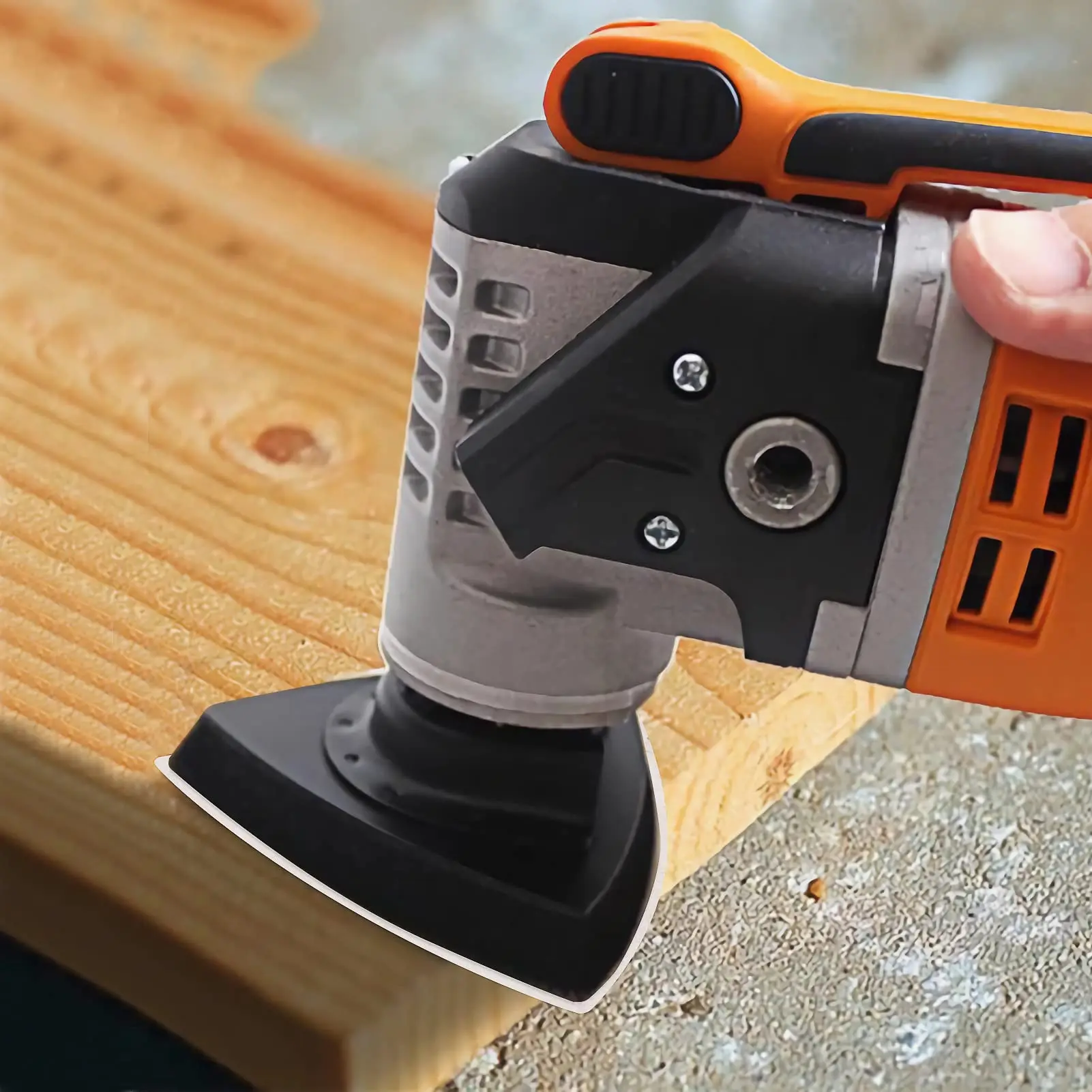 VIBRATITE 121 قطعة 93X93X93mm قرص صنفرة مثلث لـ Delta Sanders مجموعة صفائح الصنفرة حصى 40/80/120/180/240/320، 6 فتحات