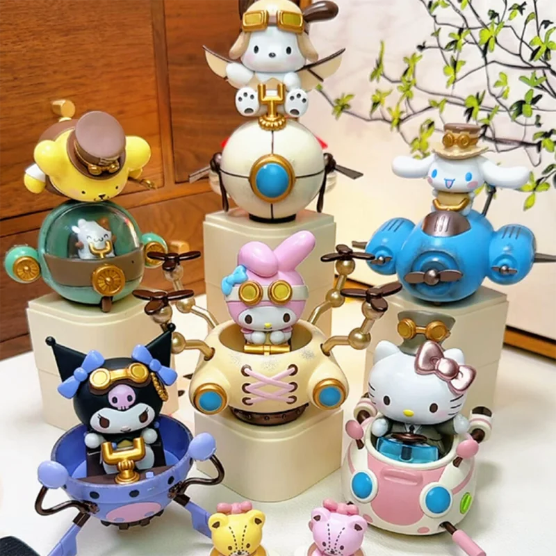 Sanrio Family Steampunk Series  Blind Box Anime Figure Kuromi Decor Mystery Box Guess Bag Girl Surprise Gift Toys