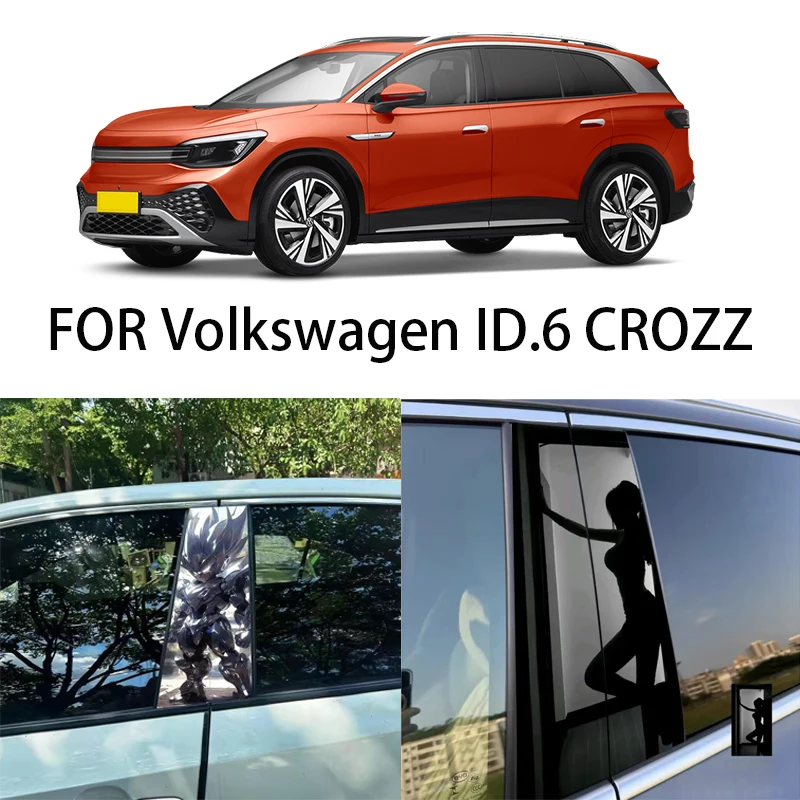 

Door Window Decoration Trims Pillar Posts Stickers Auto Styling For Volkswagen ID.6 CROZZ Car accessories