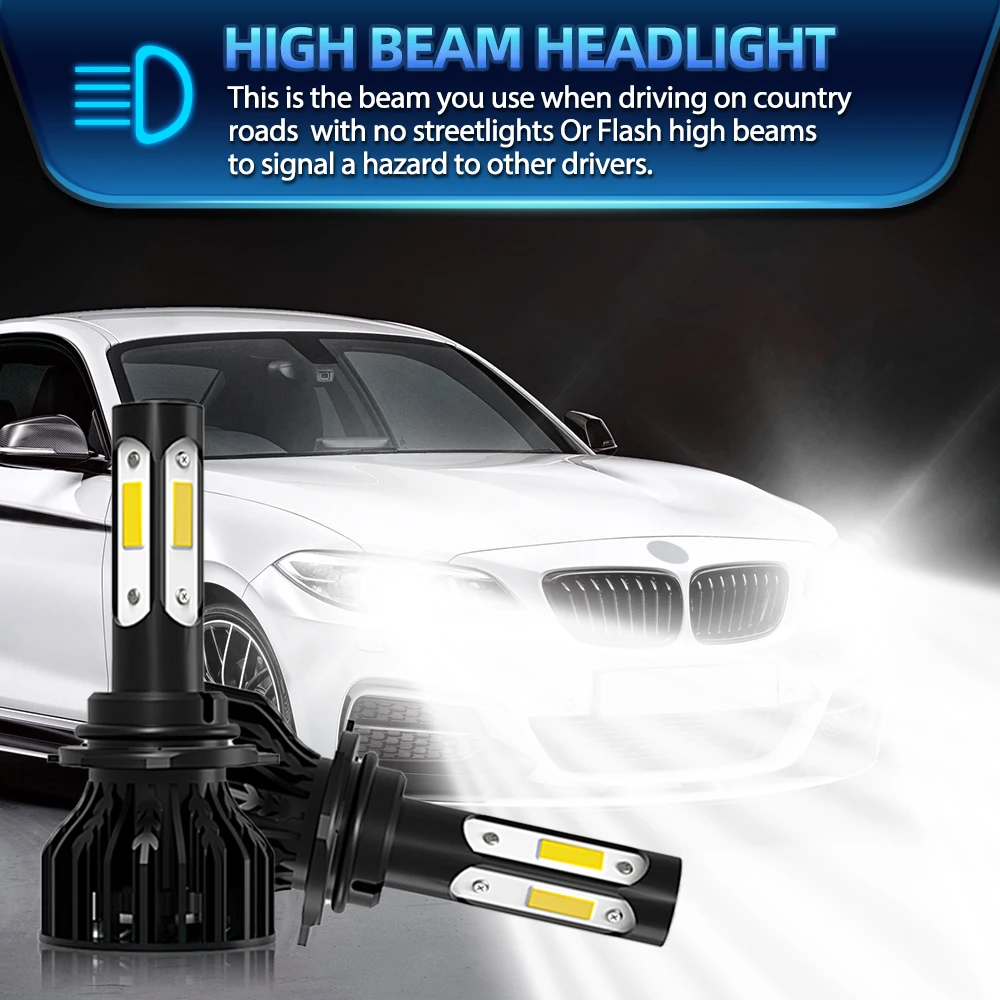 Led H11 9005 HB3 Car Headlight Bulbs 360W 60000LM LED 12V 6000K White Auto Lamps For Ford Explorer 2011 2012 2013 2014 2015