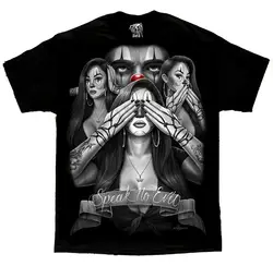 Speak No Evil Lowrider Homies Chicano Art David Gonzales DGA T Shirt High Quality 100%Cotton Short Sleeve