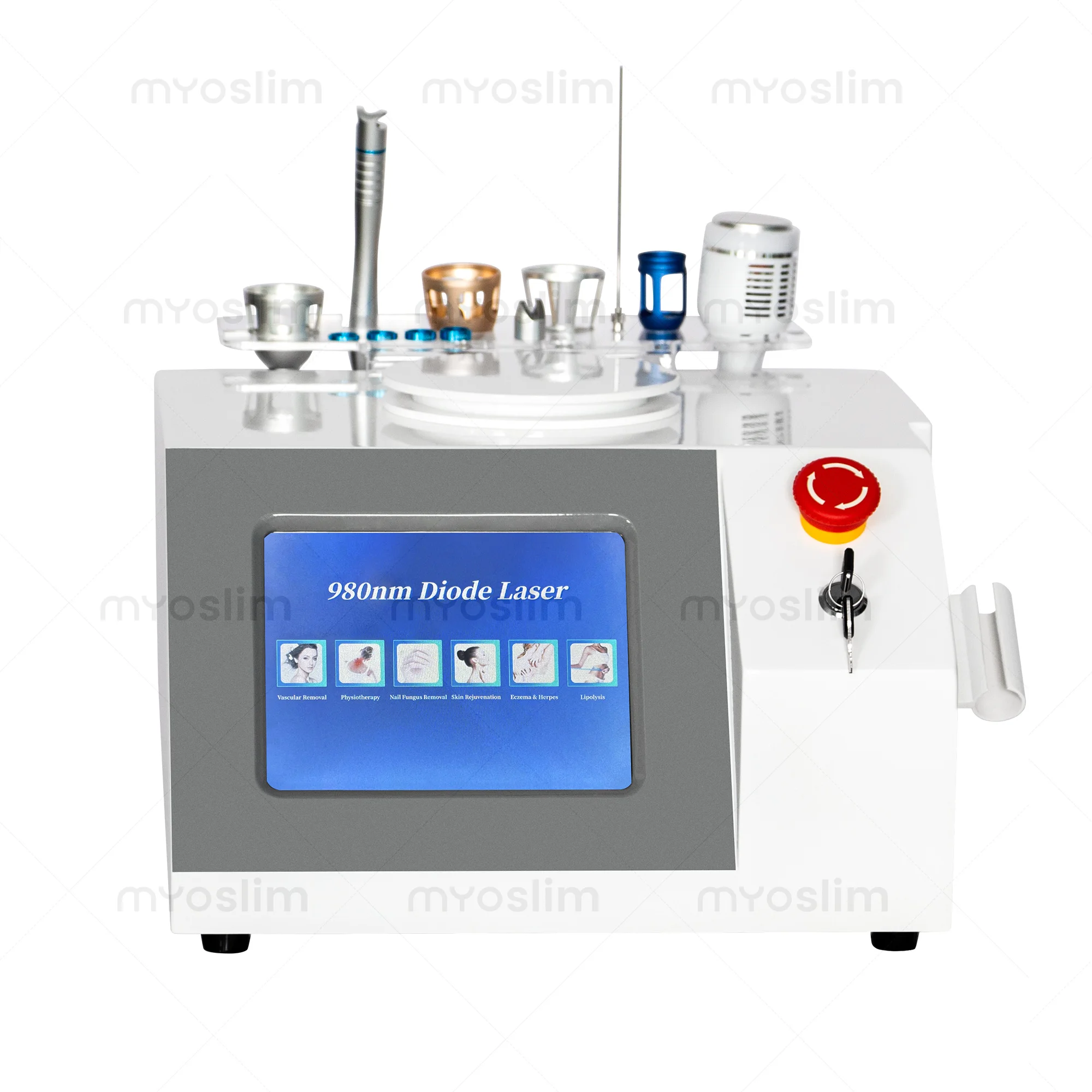 980nm 6-en-1 traitement des varices fongique des ongles rajeunissement de la peau laser diode équipement de beauté instrument professionnel
