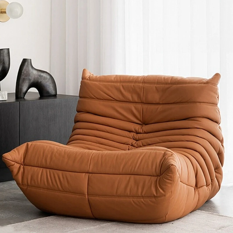 

Caterpillar sofa living room bedroom balcony casual sleeping single recliner lazy sofa