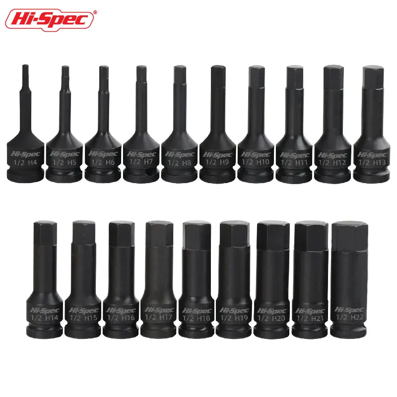 Imagem -03 - Spec Hexagon Socket Bit Impacto Allen Key Tool Power Hex Wrench Conjunto Cabeça Bits Chave de Fenda Pcs Alta