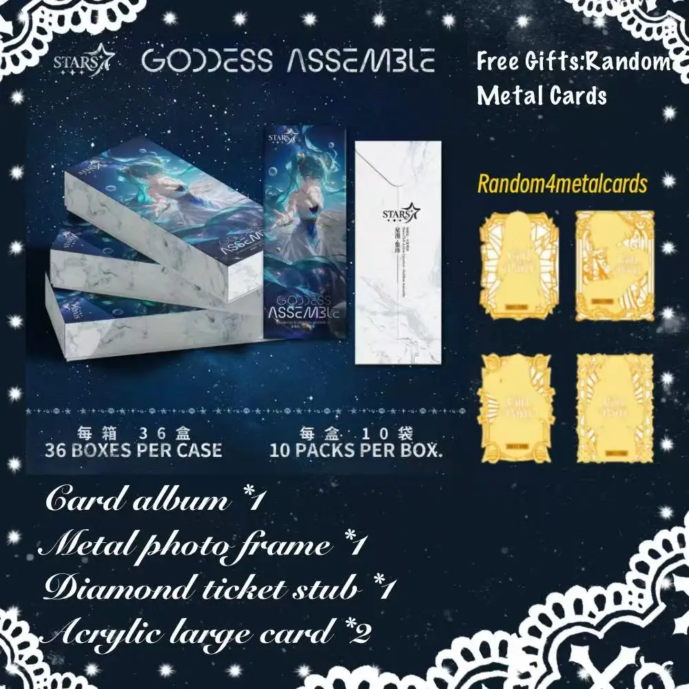 

Оригинальный набор Goddess Feast STARS-GODDESS ASSEMBLE: Лазерные билеты, карточки Goddess Story, TCG, CCG, WAIFU-карты, аниме-персонажи
