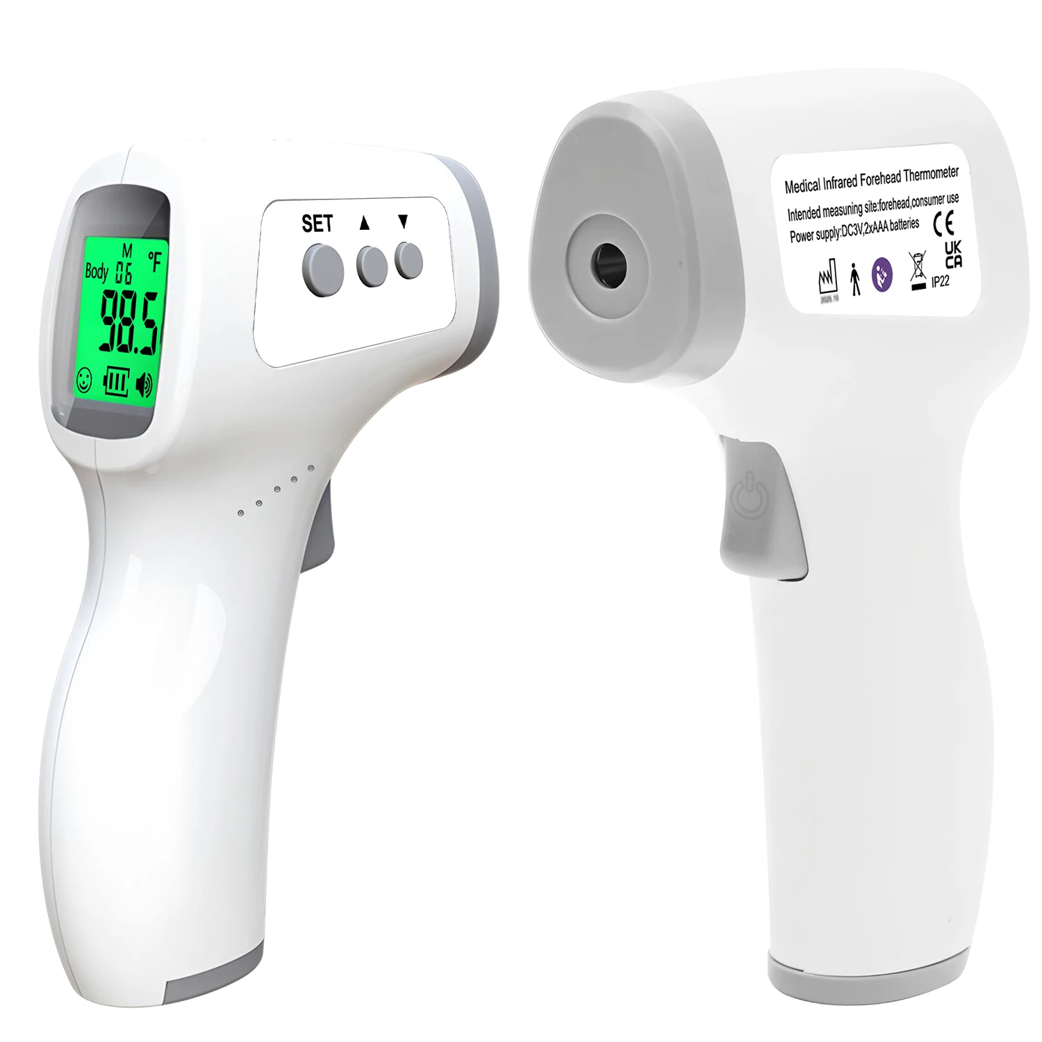 

Бесконтактный ушной инфракрасный термометр — медицинский класс, быстрый считываемый ЖК-дисплей, бытовой детектор лихорадки для младенцев/взрослых