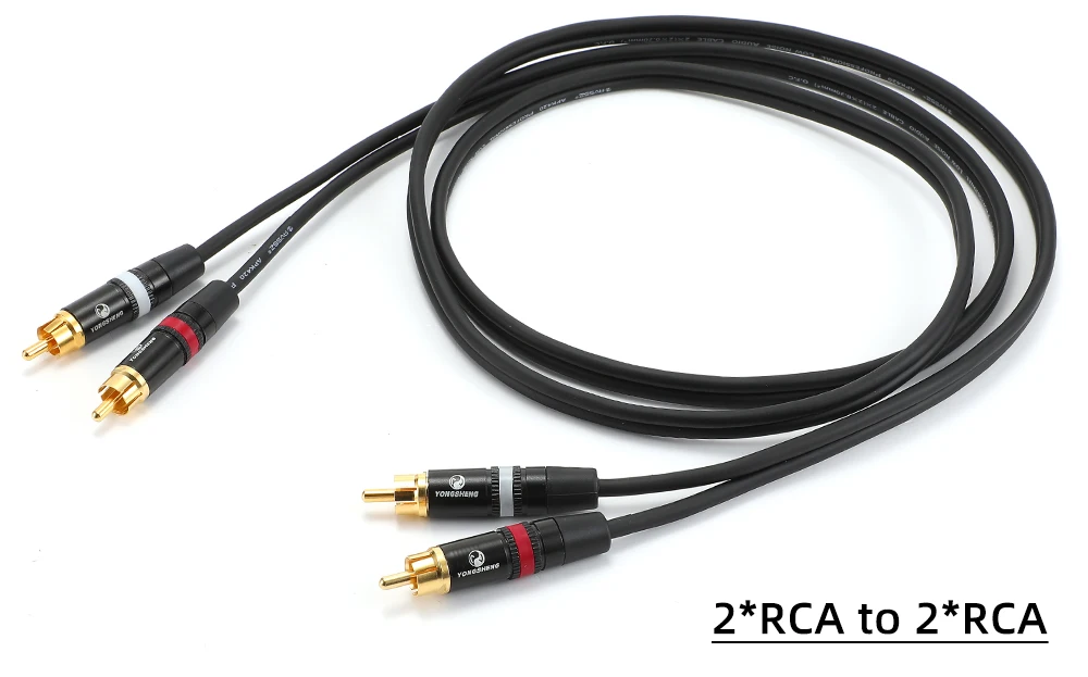AVSSZ 2 4-adriges Audiokabel TRS XLR RCA Audio Lautsprecher Signalkabel Mono Stereo Einzelne Zweireihige Kabel 6,35 Mikrofonkabel – Detail 25