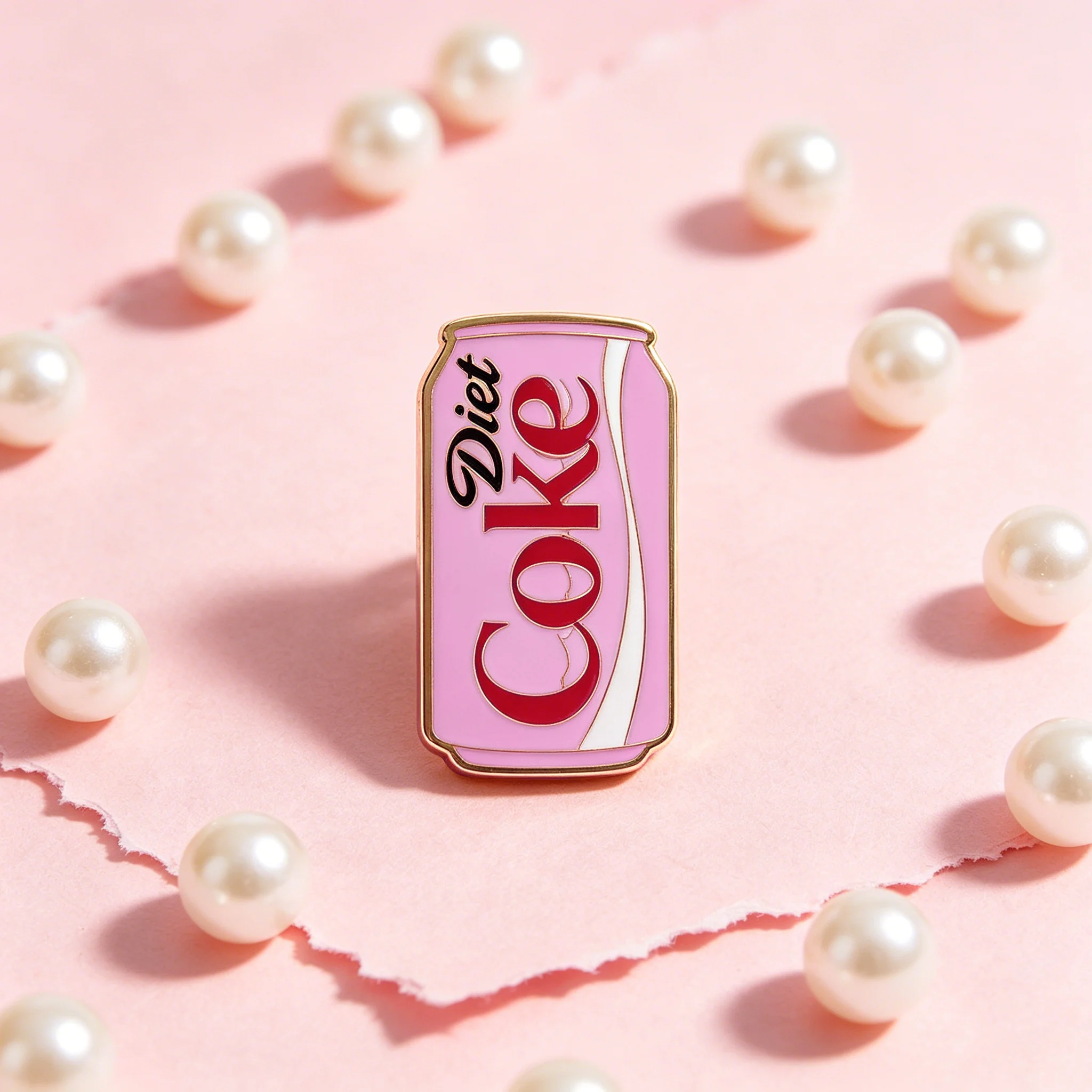 Diet Enamel Pin Drinks Brooch Pines Lapel Pins Badge on Backpack Clothing Accessories Fashion Jewelry Friends Gifts