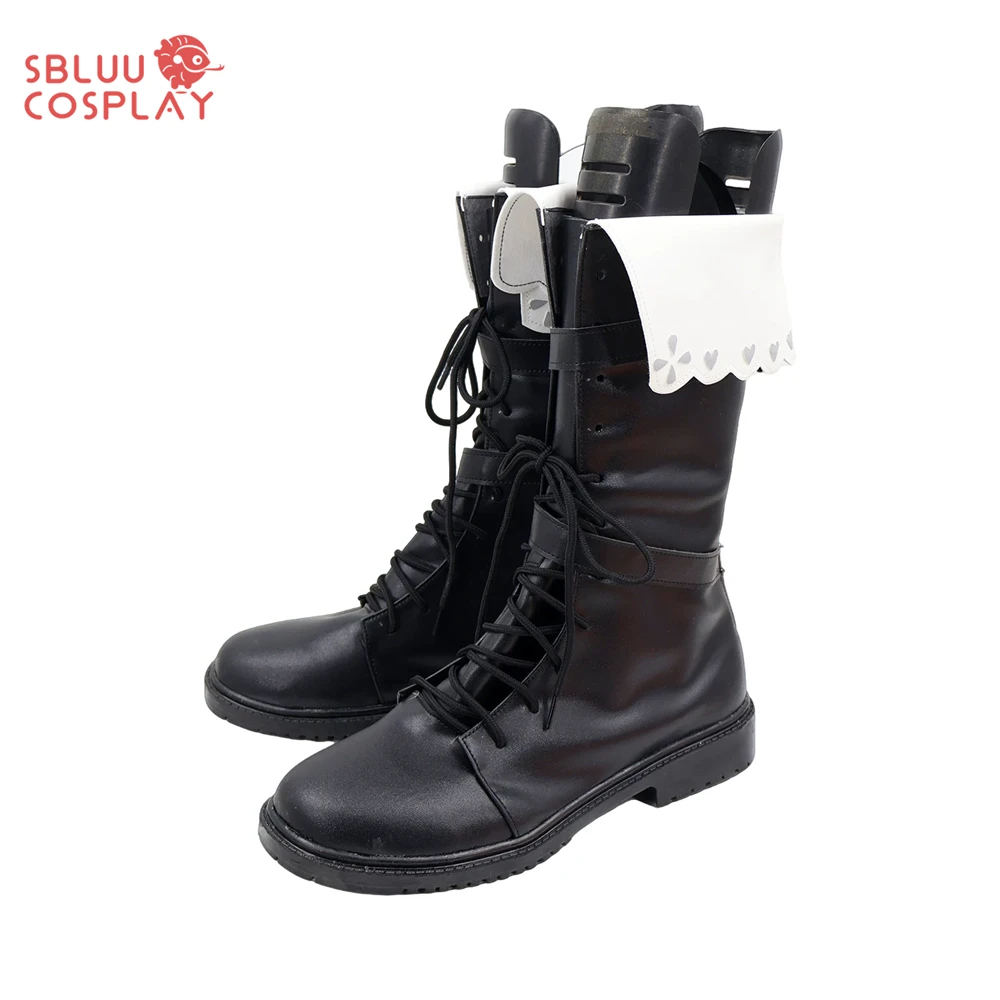 SBluuCosplay  Arknights Nightmare Cosplay Shoes Custom Made PU Gloria Rebel Pasbelletti Boots Halloween Carnival Party Accessory
