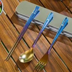 Camping Tableware Hiking Cookware Bbq Utensils Picnic Tools Kitchen Titanium Gear Cutlery Outdoor Survival Bushcraft Equipment