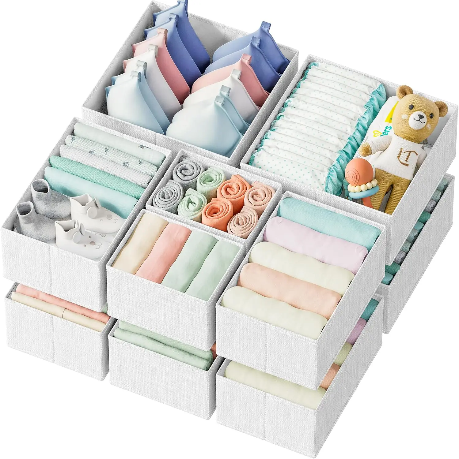 set-di-12-organizer-per-cassetti-bianco-grigio-organizer-per-armadio-cameretta-guardaroba-perfetto-organizer-per-vestiti-per-bambini