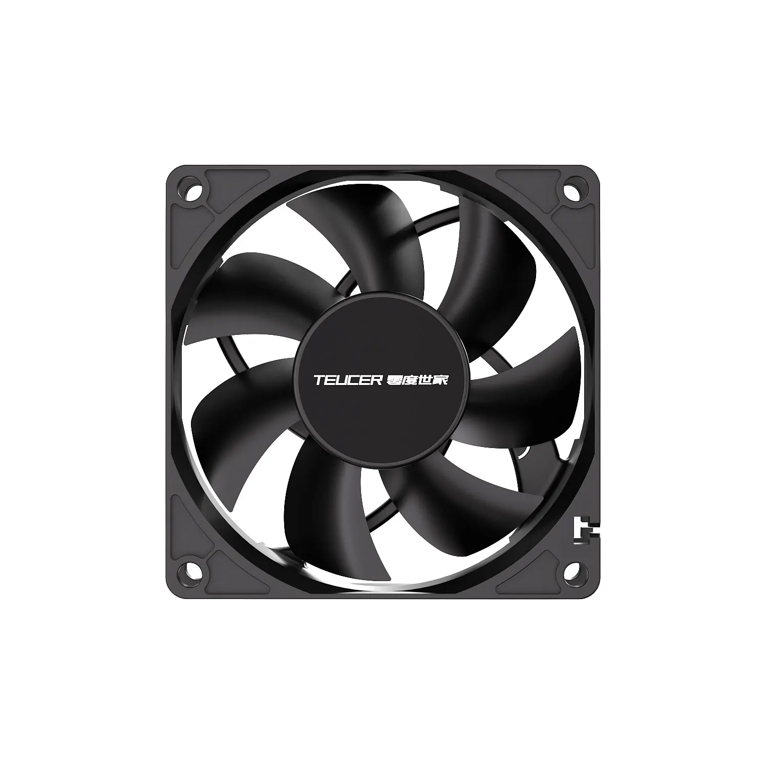 Teucer 8025 PC Case Fan 12V  Big 4Pin Small 3Pin Interface 8CM Hydraulic Bearing 2000RPM Chassis Cabinet Cooling Fan - view 3