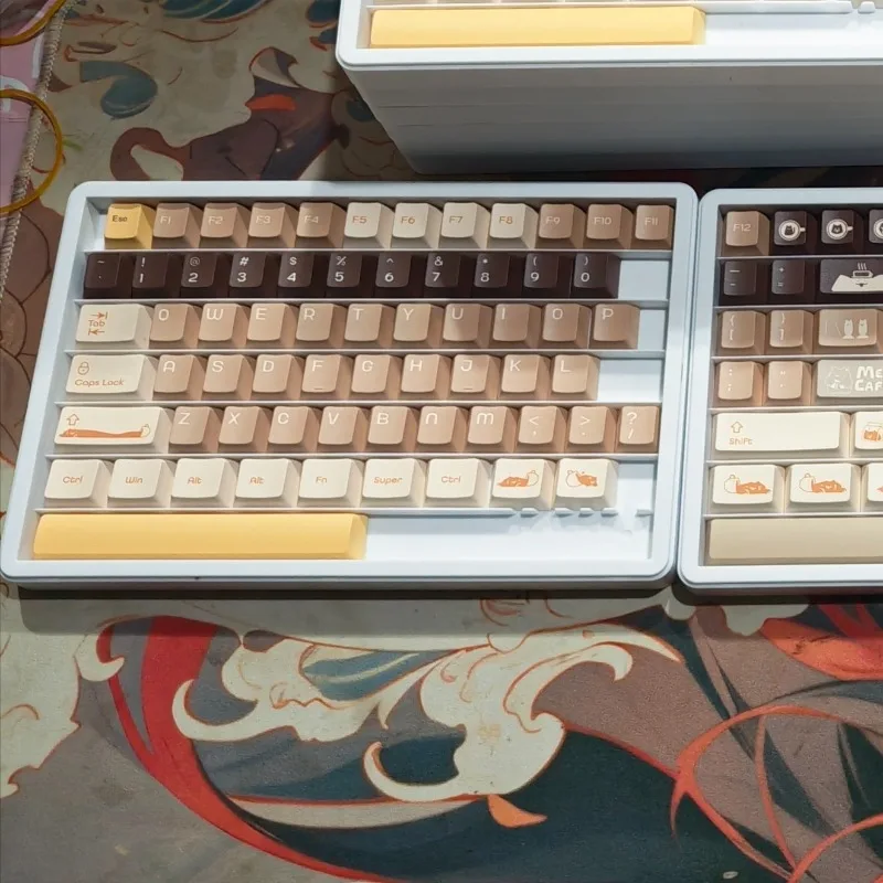 

C Grade Keycaps Set PBT Sublimation Cherry Profile Keyboard Caps Compatible with Satellite Axis Mechanical Keyboards Accessories